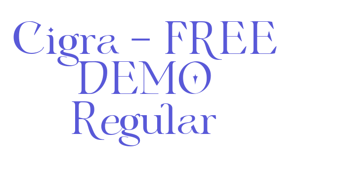 Cigra – FREE DEMO Regular Font Download