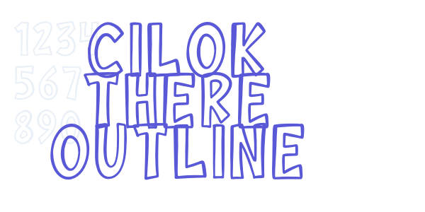 Cilok There Outline font free