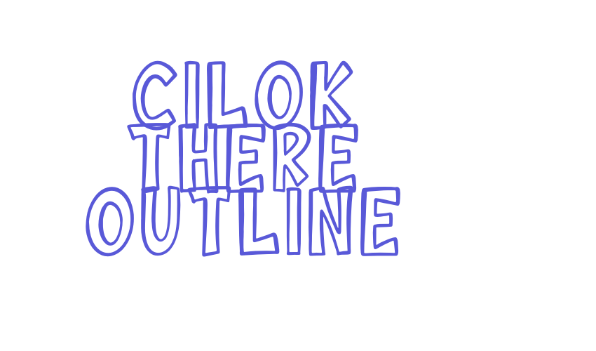 Cilok There Outline Font Download