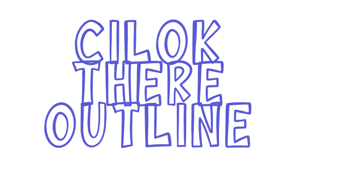 Cilok There Outline Font Download