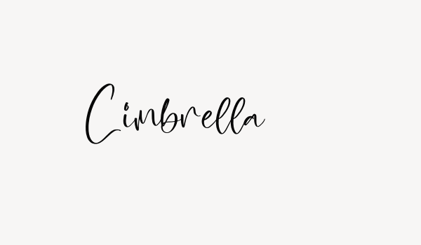 Cimbrella Font