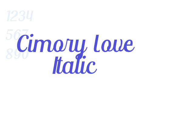 Cimory Love Italic