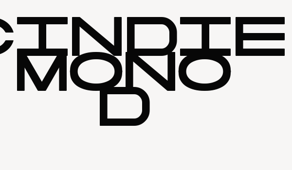 Cindie Mono D Font