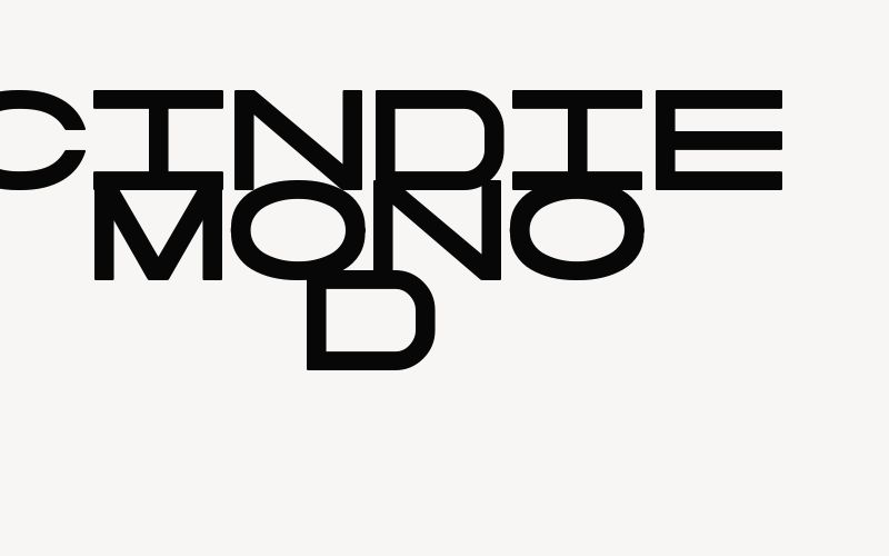 Cindie Mono D Font