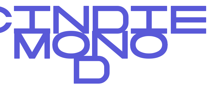 Cindie Mono D Font Download