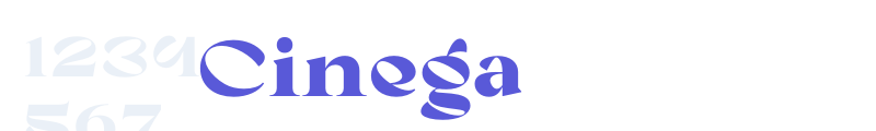 Cinega font