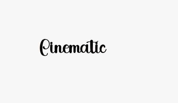 Cinematic Font