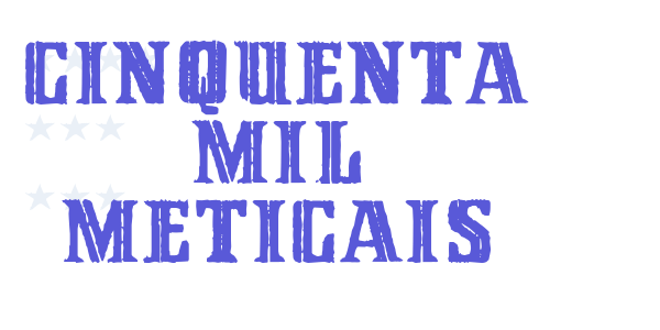 Cinquenta Mil Meticais font free