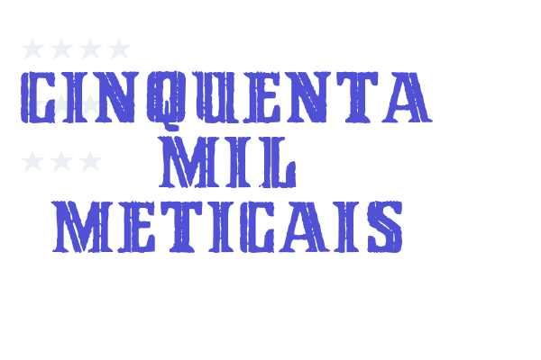 Cinquenta Mil Meticais Font Download