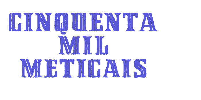 Cinquenta Mil Meticais Font Download