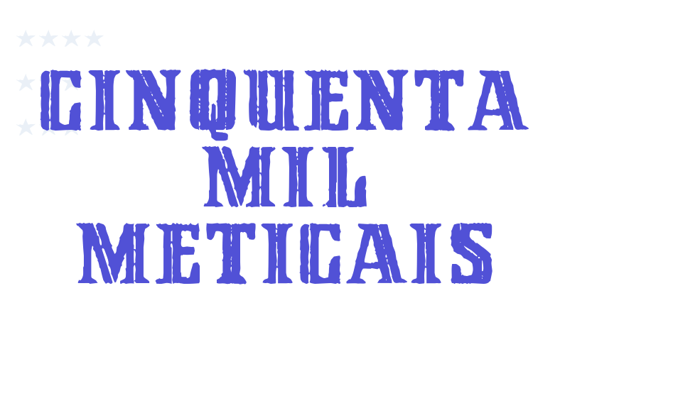 Cinquenta Mil Meticais-font-download