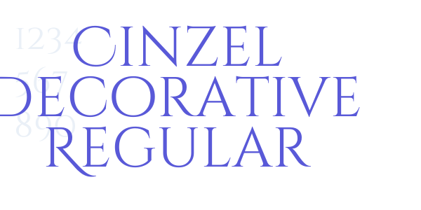 Cinzel Decorative Regular font free