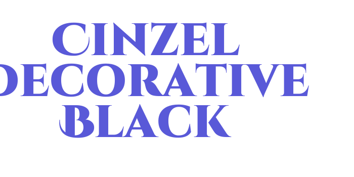 Cinzel Decorative Black Font Download