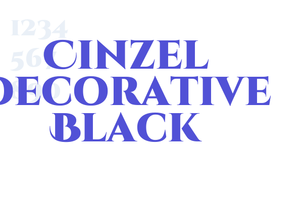 Cinzel Decorative Black