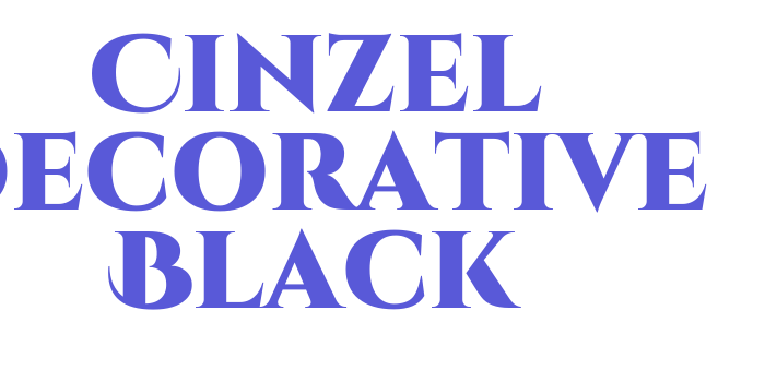 Cinzel Decorative Black Font