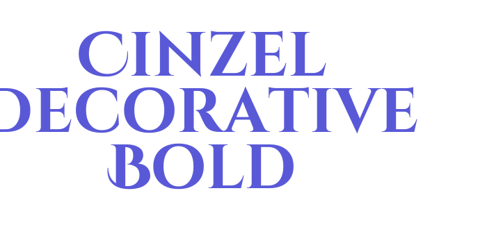 Cinzel Decorative Bold Font Download