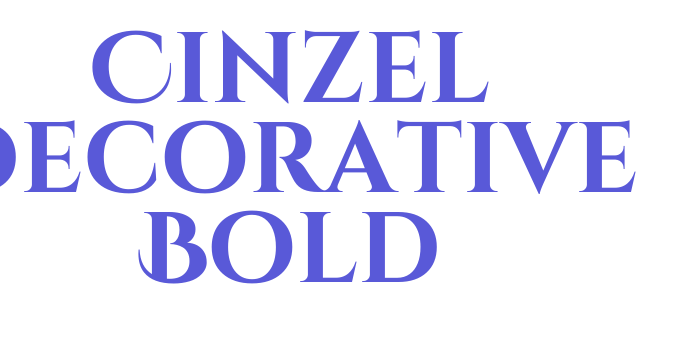 Cinzel Decorative Bold Font