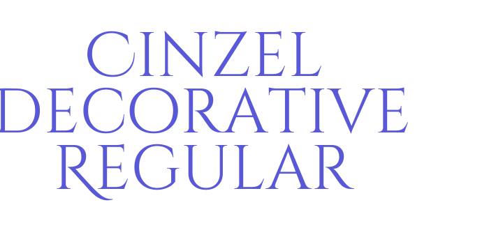 Cinzel Decorative Regular Font Download