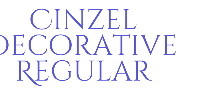 Cinzel Decorative Regular Font