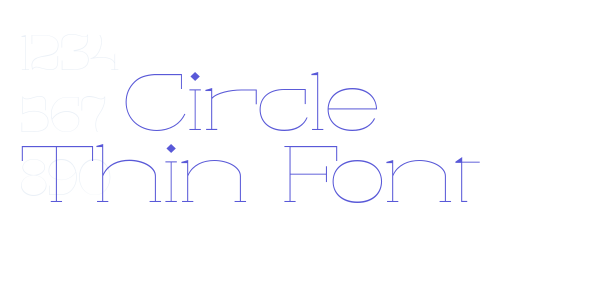 Circle Thin Font font