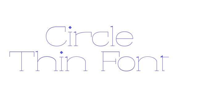 Circle Thin Font Font Download