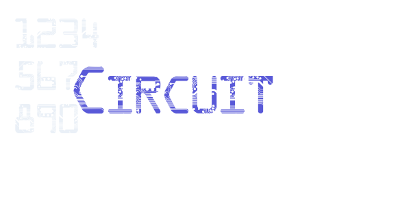 Circuit font free