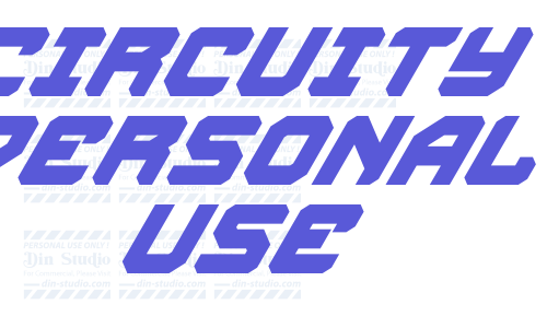 Circuity Personal Use Font Download