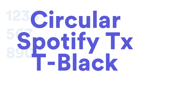 Circular Spotify Tx T-Black font free