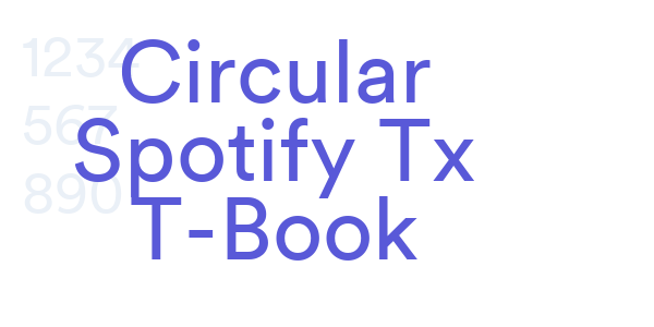 Circular Spotify Tx T-Book font free