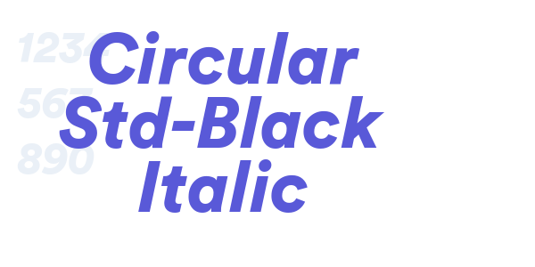 Circular Std-Black Italic font free