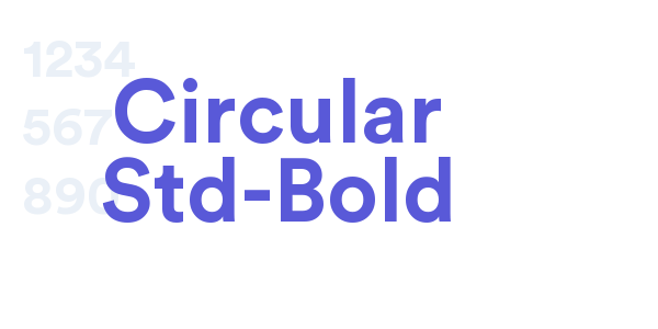 Circular Std-Bold font