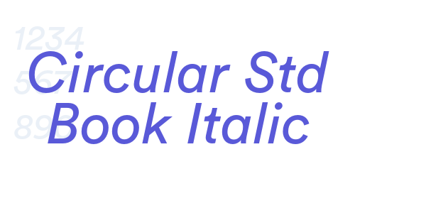 Circular Std Book Italic font free