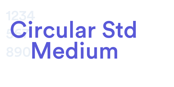 Circular Std Medium font