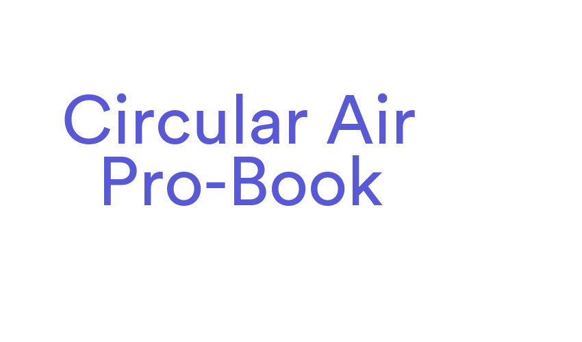 Circular Air Pro-Book Font Download