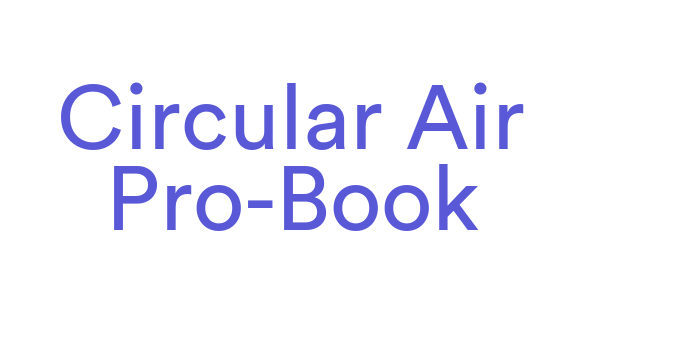 Circular Air Pro-Book Font Download