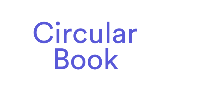 Circular Book Font