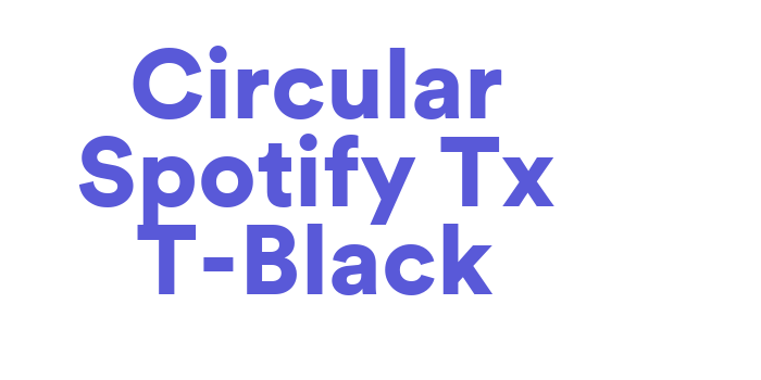 Circular Spotify Tx T-Black Font Download