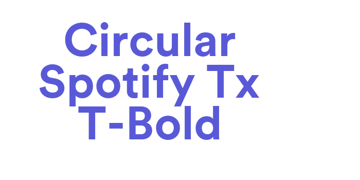 Circular Spotify Tx T-Bold Font Download