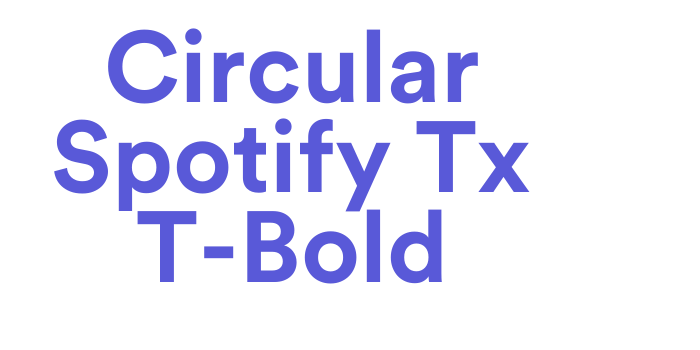 Circular Spotify Tx T-Bold Font