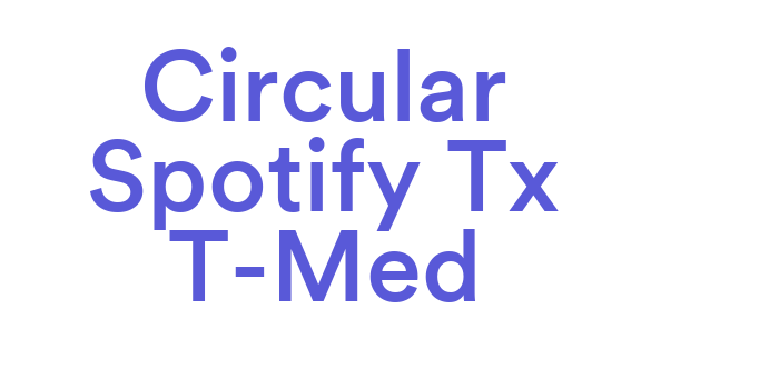 Circular Spotify Tx T-Med Font Download