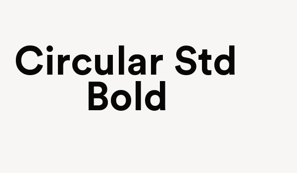 Circular Std-Bold Font