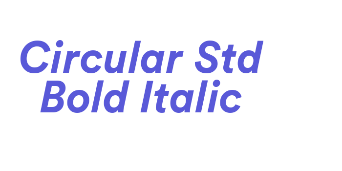 Circular Std Bold Italic Font Download