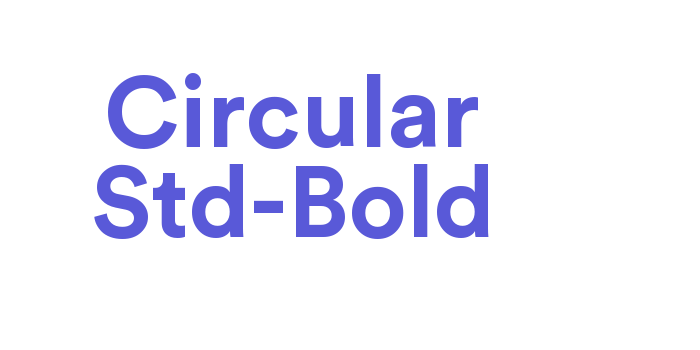 Circular Std Bold Font