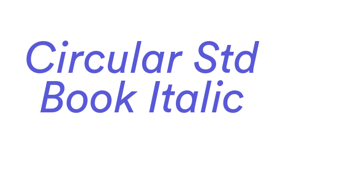 Circular Std Book Italic Font Download