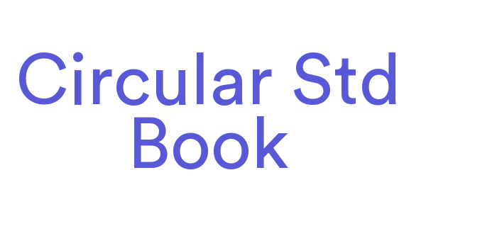 Circular Std Book Font