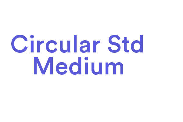 Circular Std Medium Font