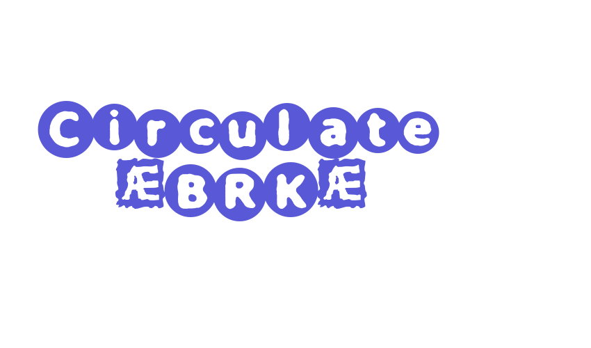 Circulate (BRK) Font