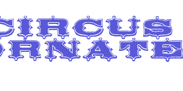 Circus Ornate font free