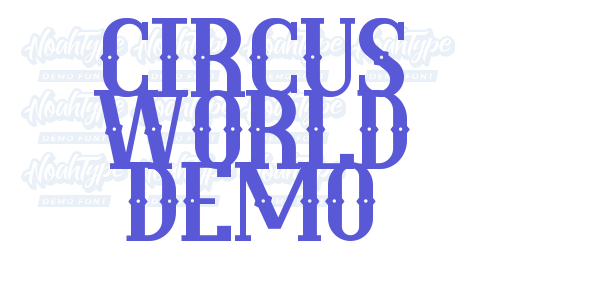 Circus World Demo font free