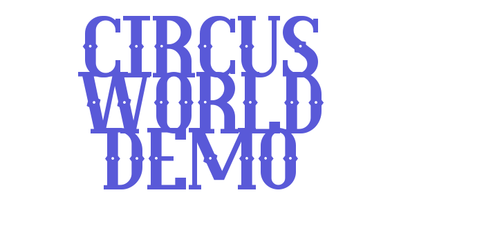 Circus World Demo Font Download